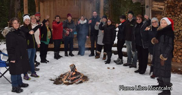 Brigade Desjardins SRA visite la Ferme Gilbo et M. JC Allard - Skis Fonneux